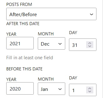 Exclude posts from 2020 and 2021